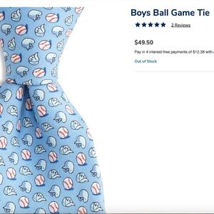 Boys' Vineyard Vines Baseball tie